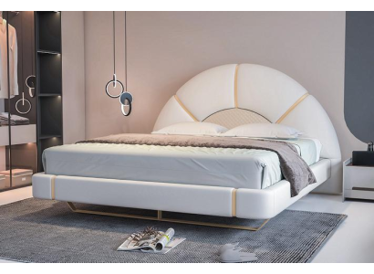 Weißes Edelstahlbett Moderne Betten Stilvolles Doppelbett Möbel