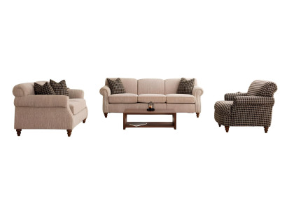 Wohnzimmer-Set: 3-Sitzer, 2-Sitzer und Sessel – Modern und Bequem