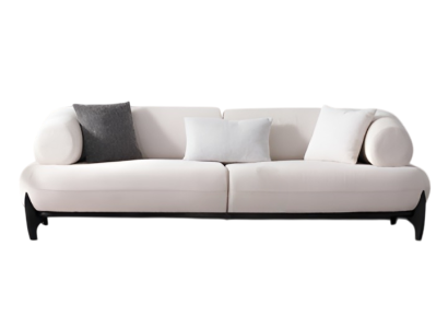 Weißes 3-Sitzer-Sofa Modernes weiches Sofa Designersofa Wohnzimmer-Sofas