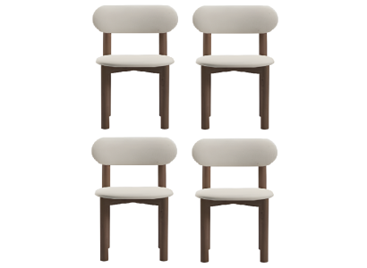 Weißer Esszimmerstuhl Holzstuhl Stuhlset Stühle für Esszimmer und Küche